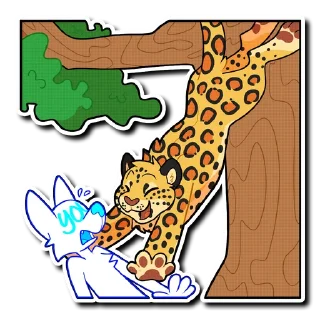 Telegram stiker 💥 Leopard