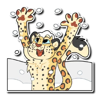 Telegram stiker 🌨 Leopard