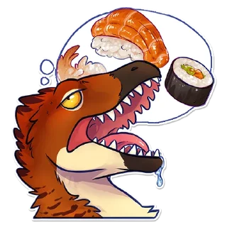 Telegram sticker 🍣 Xane Feather