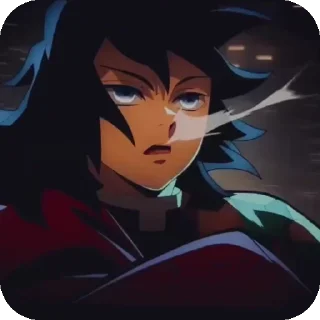 Телеграм стикер 🤪 @painted_photos demon slayer