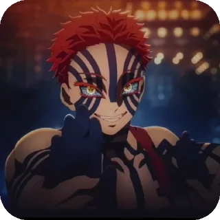 Телеграм стикер 😁 @painted_photos demon slayer