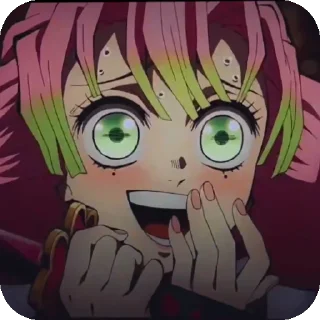 Телеграм стикер 🤪 @painted_photos demon slayer