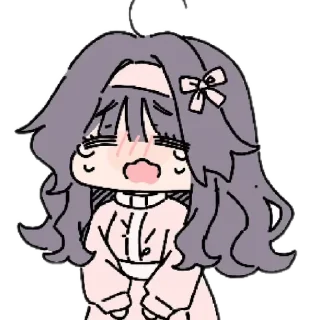 Telegram sticker 😭 @animestickerchannel Kaoruko Waguri