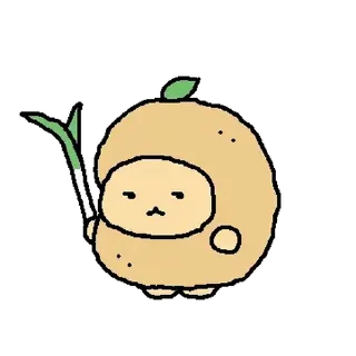 Telegram sticker ⭐ 감자 망그러진 곰 @moe_sticker_bot