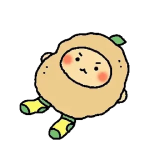 Telegram sticker ⭐ 감자 망그러진 곰 @moe_sticker_bot