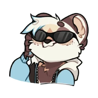 Telegram sticker 😎 Sifl the Ferret