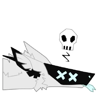 Telegram sticker 💀 cloudmantledbeast