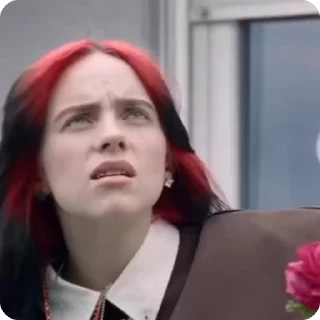 Video sticker 🤨 Billie Eilish @billieeilishoff @TgEmodziBot