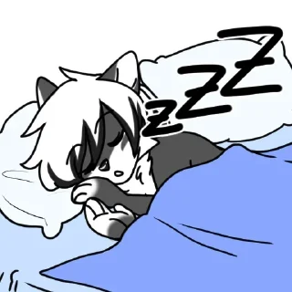 Телеграм стикер 😴 SerafK SFW