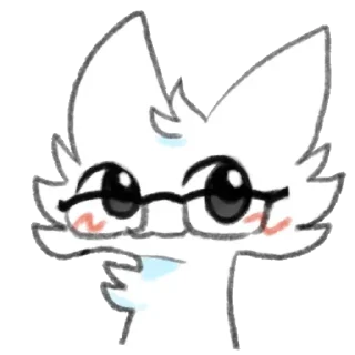 Telegram sticker 🤓 Фембои тут - @femboybase | @mxaiw_red - автор 5/12