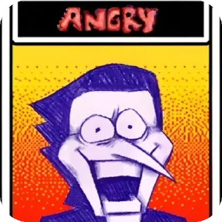 Telegram sticker 😡 SpamtonEmotes by @br0mand