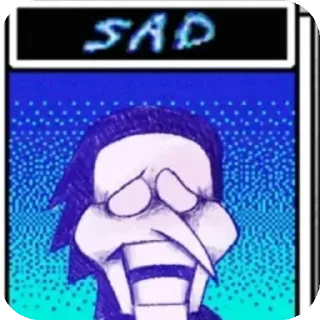 Telegram sticker 🙁 SpamtonEmotes by @br0mand