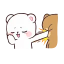 Telegram stiker 👊 Milk & Mocha- @MochaStickers