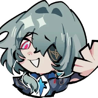 Telegram sticker 👄 March7 HSRcute :: @fStikBot