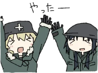 Telegram sticker 🥳 少女終末旅行のスタンプ