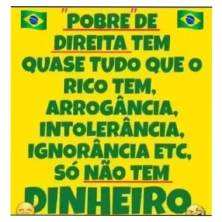 Sticker 🖼 Pobre de direita