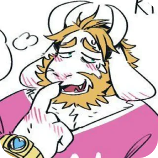 Telegram stiker 😏 ♡Asgore core♡