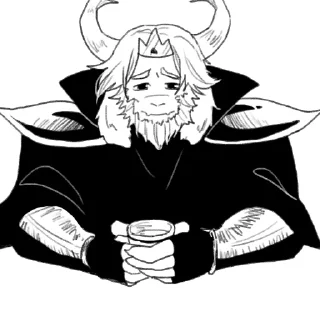 Telegram stiker 😞 ♡Asgore core♡