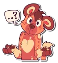 Telegram sticker 😶 Cinnamon Wild Dog
