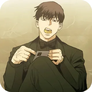 Telegram sticker 😒 Семеро насрали один носит №1