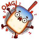 Video sticker 😨 Bread Toast