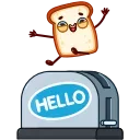 Video sticker 👋 Bread Toast