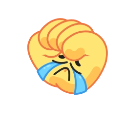 Telegram sticker 😭 (ಡ‸ಡ) @xctrxa