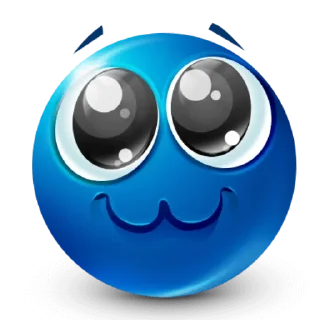 Video sticker 🥺 blue emoji by @inteakiss ✮