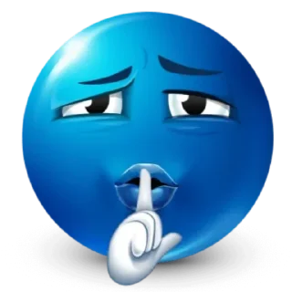 Telegram sticker 😏 blue emoji by @inteakiss ✮