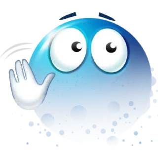 Video sticker 😶 blue emoji by @inteakiss ✮