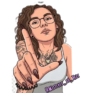 Telegram sticker 😖 @Mistress_of_Fear