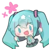Sticker 😘 Hatsune Miku @zhaxia_cn