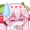 Sticker 😅 Hatsune Miku @zhaxia_cn