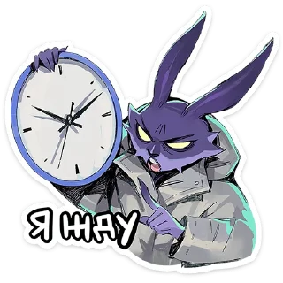 Video sticker 😑 Зайчик • @TgSticker