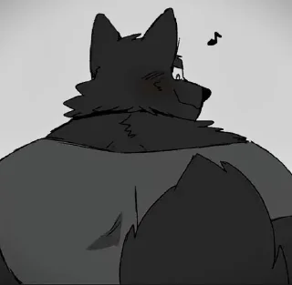 Telegram sticker 🎶 Hyaku1063 wolf sticker pack :: @fStikBot