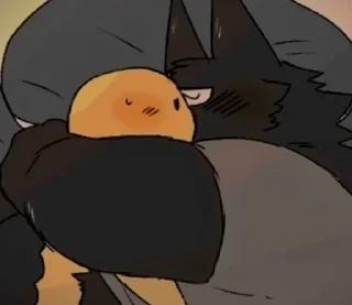 Telegram sticker 😴 Hyaku1063 wolf sticker pack :: @fStikBot