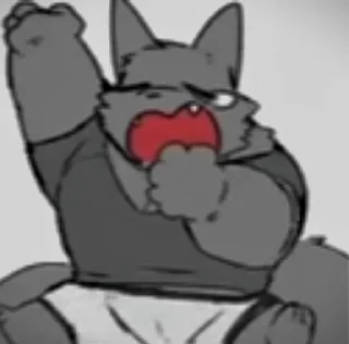 Telegram sticker 🥱 Hyaku1063 wolf sticker pack :: @fStikBot