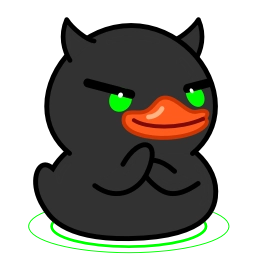 Telegram stiker 😈 Toxic Duck @Stickersey