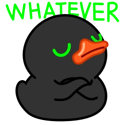 Telegram stiker 🙄 Toxic Duck @Stickersey