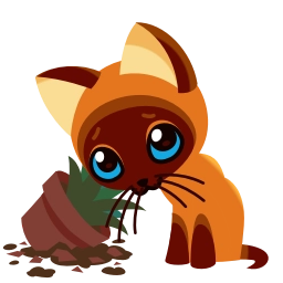 Sticker 😶 Котёнок Гав @TgEmojis