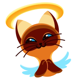 Sticker 😇 Котёнок Гав @TgEmojis