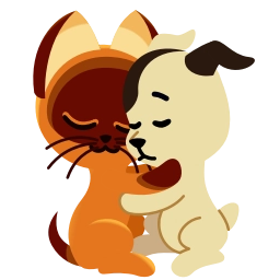 Sticker 🤗 Котёнок Гав @TgEmojis