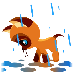 Sticker 🌧 Котёнок Гав @TgEmojis