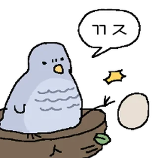 Video sticker ⭐ 성질드런 뻐꾸기 @moe_sticker_bot