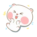 Telegram sticker 😝 Marshmallow Couple- @MochaStickers