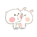 Telegram sticker 😘 Marshmallow Couple- @MochaStickers