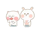 Telegram sticker 😒 Marshmallow Couple- @MochaStickers
