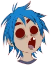 Telegram stiker 😮 Whimsicalcannibal X Gorillaz