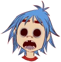 Telegram stiker 😧 Whimsicalcannibal X Gorillaz