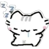 Sticker 😴 kitty @TgEmodziBot
